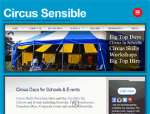 Tablet Screenshot of circussensible.co.uk